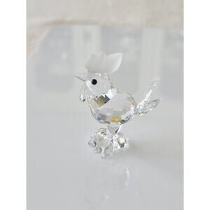 Vintage Swarovski Crystal Rooster Figurine - Barnyard Friends Collection